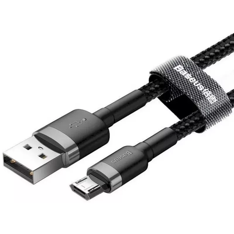 Baseus Cavo Cafule USB 2.0 da Type-A a Micro B Maschio-Maschio 2m (Nero)