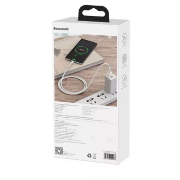 Baseus Cafule Cavo USB-A a USB-C, 66W, 1m, bianco