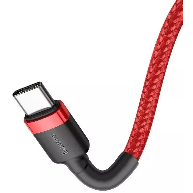 Baseus Cafule Cavo di ricarica flash USB-C a USB-C PD 2.0 60W, 2m, rosso (CATKLF-H09)