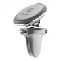 Baseus Supporto Auto Magnetico per Telefono (Bocchetta Aria) 360 Gradi con Clip per Cavo, Argento