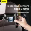 Baseus Supporto auto con ricarica wireless Energy Storage porta telefono per sedile posteriore 15W nero (WXHZ-01)