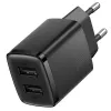 Baseus Compact Charger 2x USB 10.5W nero