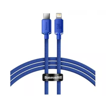 Baseus Cavo serie Crystal Shine USB-C a Lightning 1,2m blu 20W ricarica rapida e sincronizzazione dati