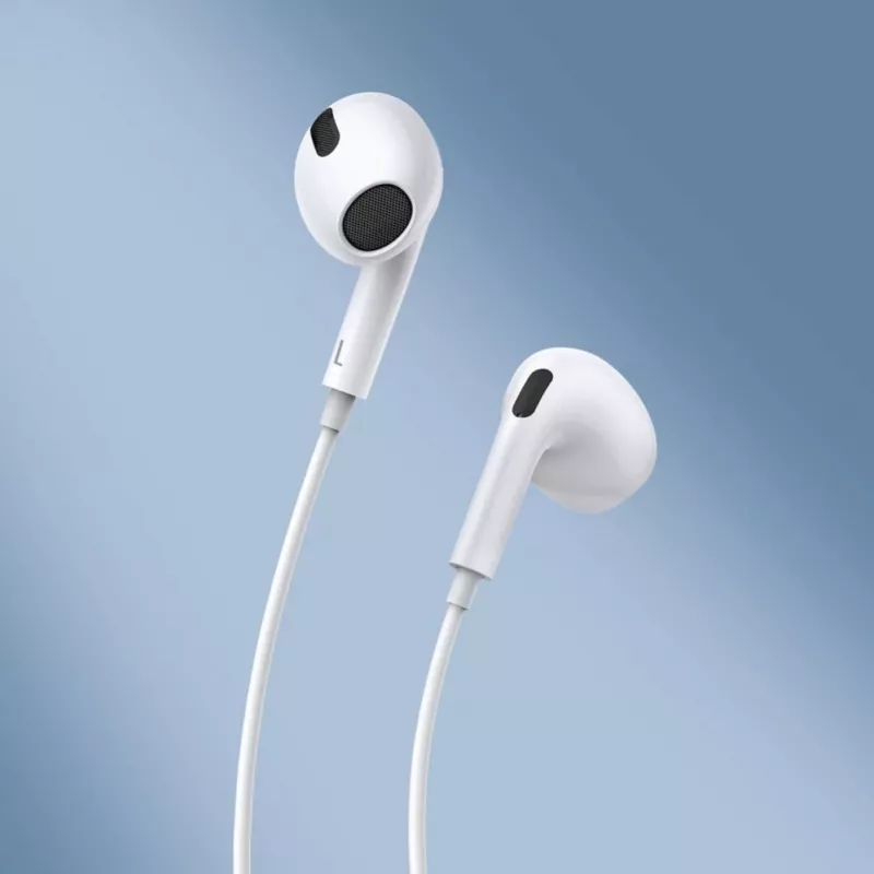 Baseus Encok C17 cuffie in-ear con filo e microfono USB Type-C bianco (NGCR010002)