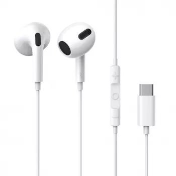 Baseus Encok C17 cuffie in-ear con filo e microfono USB Type-C bianco (NGCR010002)