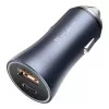 Baseus Caricabatterie da Auto Golden Contactor Pro 40W USB-A USB-C QC4.0+ PD SCP Grigio