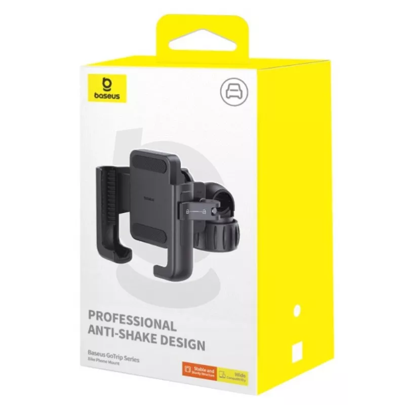 Baseus GoTrip Series supporto telefono per bici, scooter, motorino (5.7-7.2 inch), nero