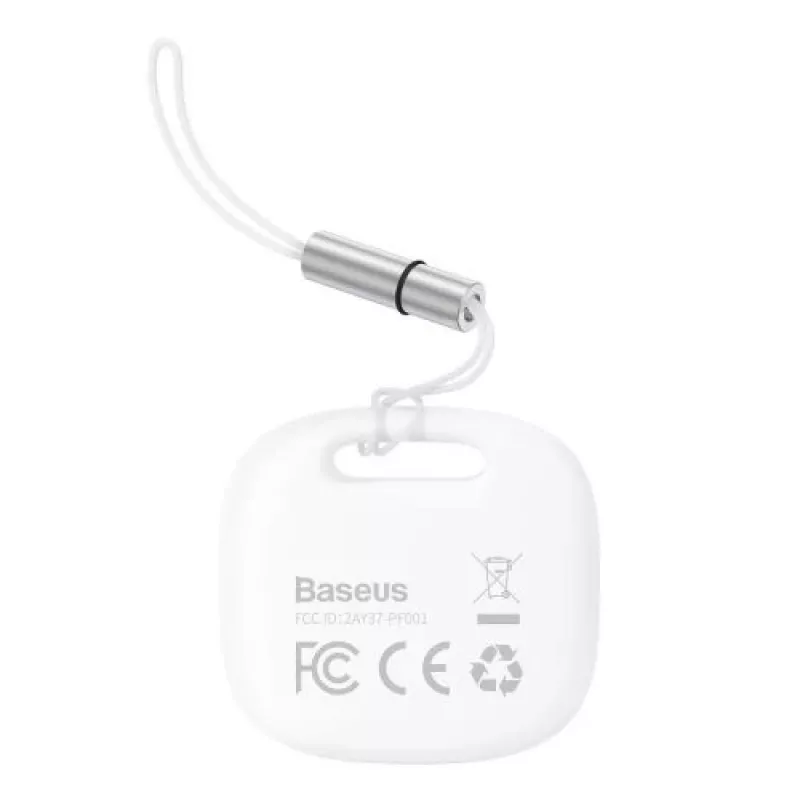 Baseus Home Intelligent T2 Pro portachiavi localizzatore wireless di chiavi e oggetti BT 5.0 bianco (FMTP000002)