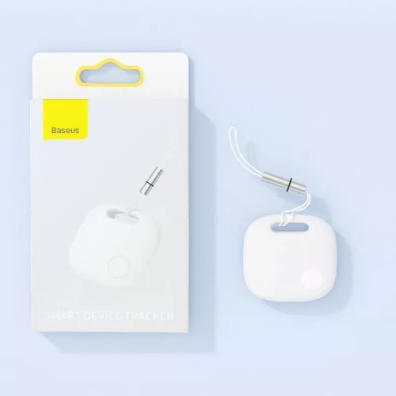 Baseus Home Intelligent T2 Pro portachiavi localizzatore wireless di chiavi e oggetti BT 5.0 bianco (FMTP000002)