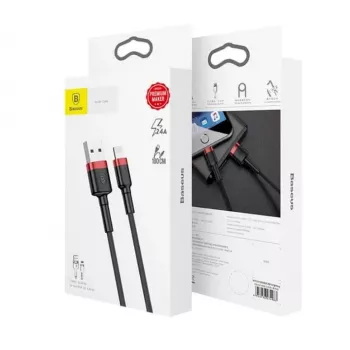 Baseus cavo Lightning Cafule 2A, 3m rosso/nero (CALKLF-R91)