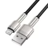 Baseus Cavo Dati Lightning Cafule Series in Metallo 2.4A 0.25m Nero