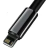 Baseus Cavo Lightning Serie Tungsten 2.4A, 1m Nero (CALWJ-01)