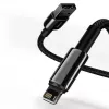 Baseus Cavo Lightning Serie Tungsten 2.4A, 1m Nero (CALWJ-01)