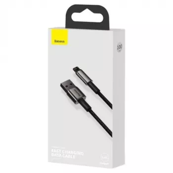Baseus Cavo Lightning Serie Tungsten 2.4A, 1m Nero (CALWJ-01)