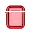 Baseus Metallic Shining Custodia protettiva in silicone ultra-sottile con gancio per AirPods 1 / 2 Rosso