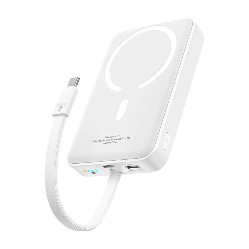Baseus Mini 10000mAh 30W Powerbank magnetico (Bianco) Bayern Edition