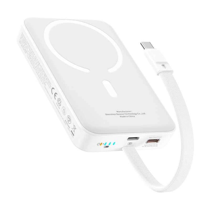 Baseus Mini 10000mAh 30W Powerbank magnetico (Bianco) Bayern Edition