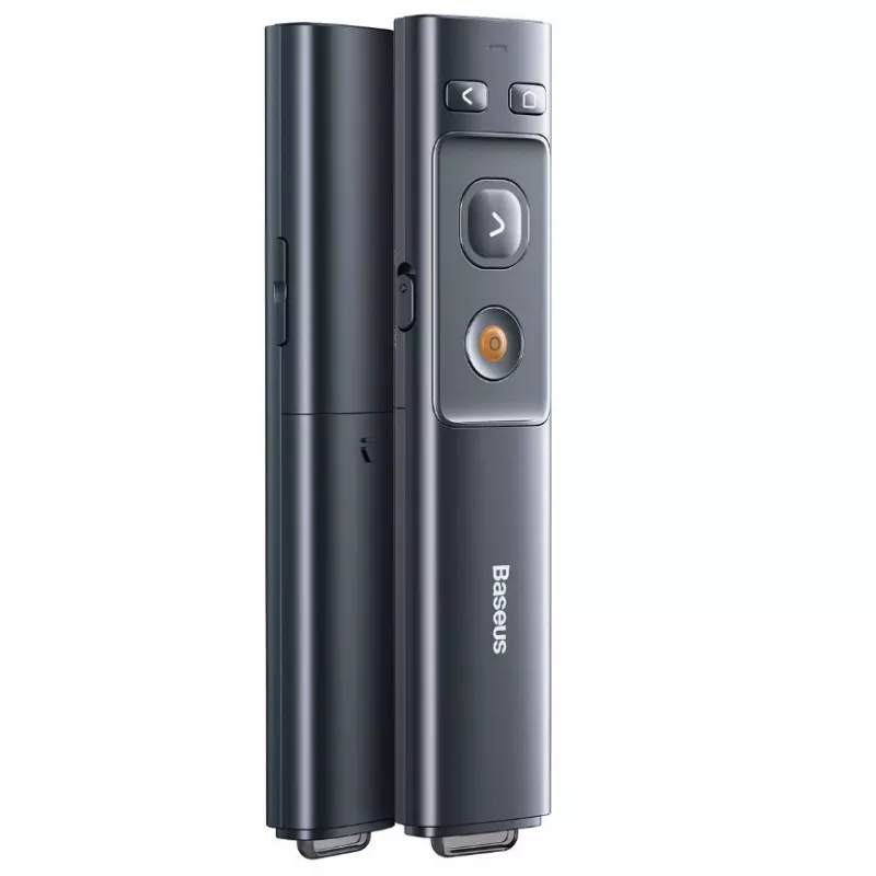 Baseus Orange Dot presentatore wireless con puntatore laser rosso (2,4 GHz, USB-A, Space Grey)