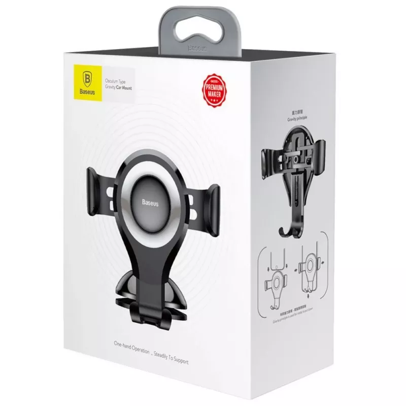 Baseus Osculum SUYL-XP0S Supporto auto a gravità per parabrezza o cruscotto - argento