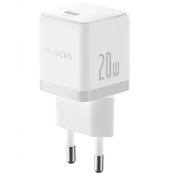Baseus Palm Series Caricabatterie da viaggio USB-C PD 20W bianco