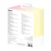 Baseus Popsicle 5200mAh 20W powerbank con cavo Lightning integrato e cavo Baseus Simple USB-C a USB-C 60W 30cm bianco - giallo-rosa
