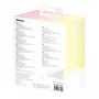 Baseus Popsicle 5200mAh 20W powerbank con cavo Lightning integrato e cavo Baseus Simple USB-C a USB-C 60W 30cm bianco - giallo-rosa