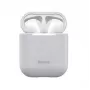 Baseus Silica Series cover protettiva in silicone ultra sottile per AirPods 1/2 grigia
