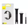 Cinturino Slip-Thru per Apple Watch 3/4/5/6/SE 38mm/40mm Baseus nero (LBWSE-01)