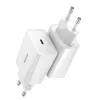 Baseus Speed Mini caricabatterie rapido, USB-C, PD, 3A, 20W (bianco)