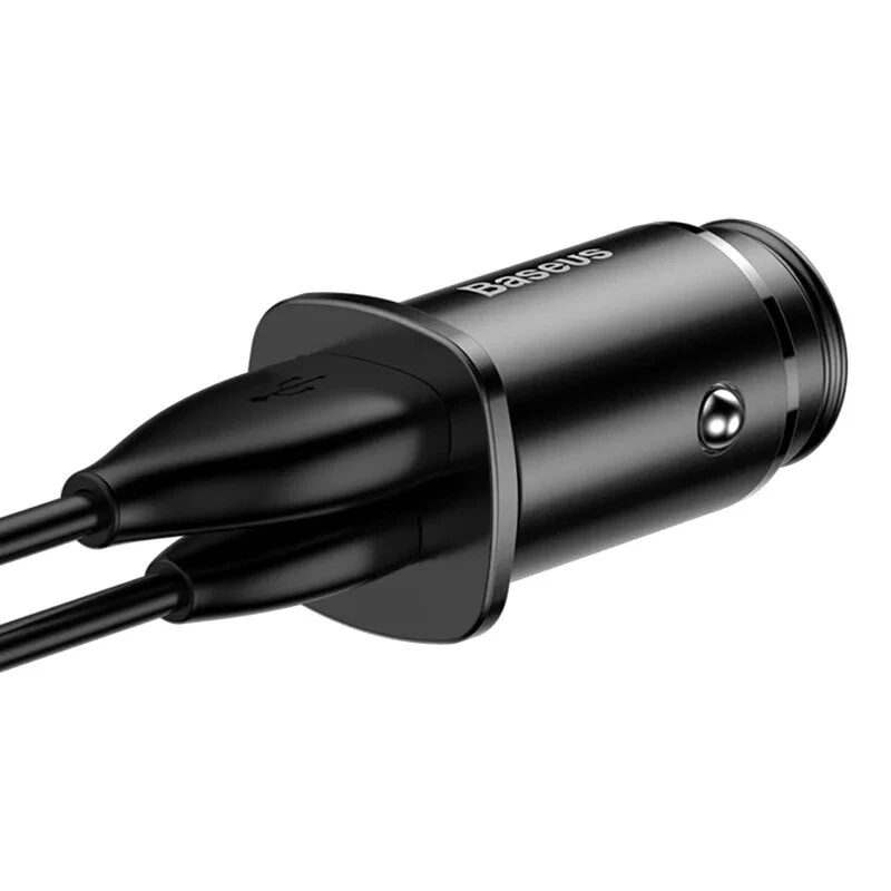 Baseus Square caricabatterie da auto PPS QC4.0 / PD3.0 5A 30W (nero)