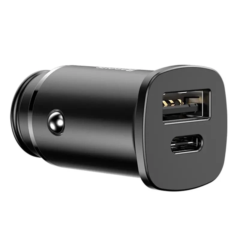 Baseus Square caricabatterie da auto PPS QC4.0 / PD3.0 5A 30W (nero)