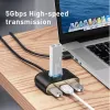 Baseus Square Round Adattatore USB USB 3.0 / 3x USB 2.0 / 1m