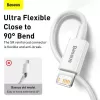 Baseus Superior Series cavo Lightning, ricarica rapida, dati 2.4A, 1.5m bianco (CALYS-B02)