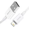 Baseus Superior Series cavo Lightning, ricarica rapida, dati 2.4A, 1.5m bianco (CALYS-B02)