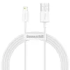 Baseus Superior Series cavo Lightning, ricarica rapida, dati 2.4A, 1.5m bianco (CALYS-B02)