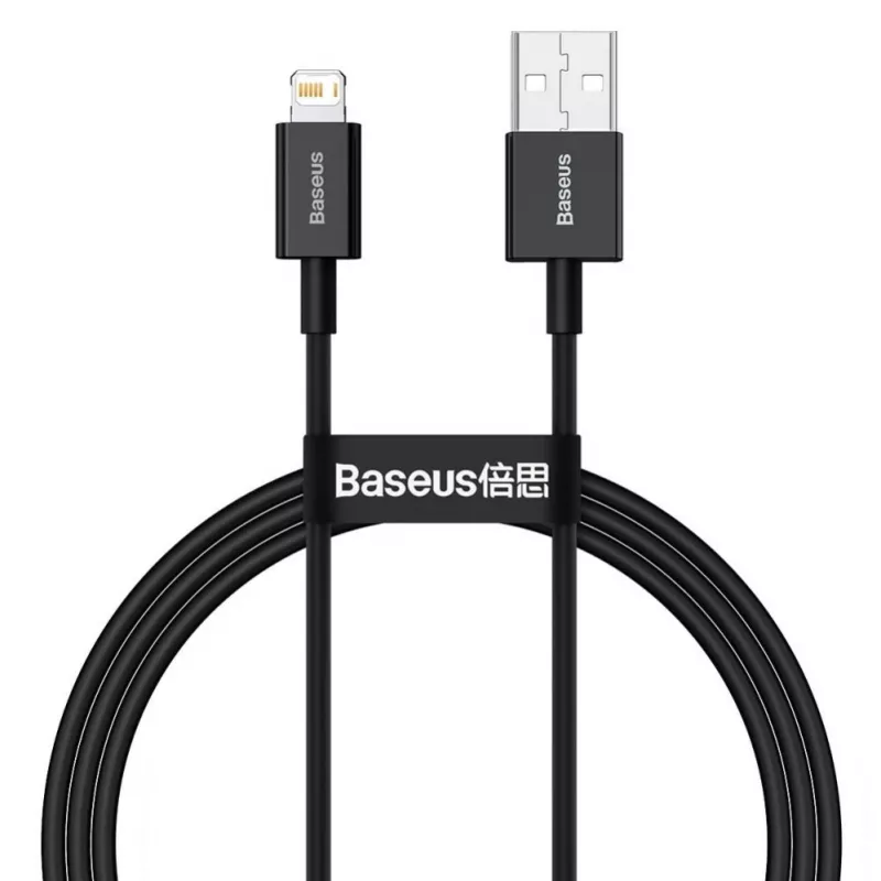 Baseus Superior cavo di ricarica rapida e dati USB-A a Lightning 1m nero (CALYS-A01)