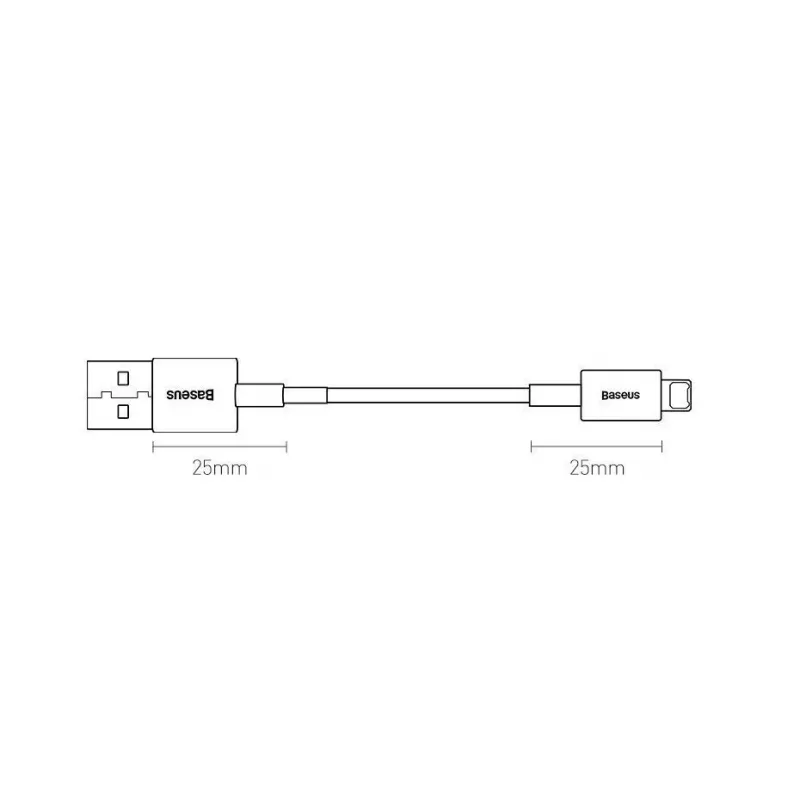 Baseus Superior cavo di ricarica rapida e dati USB-A a Lightning 1m nero (CALYS-A01)