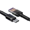 Baseus Cafule SuperCharge Cavo da USB-A a USB-C, 40W, 5A, QC 3.0, 1 m, nero/grigio