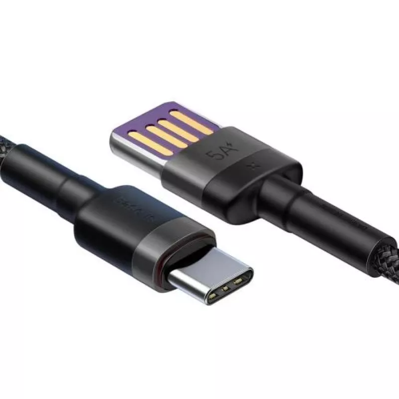 Baseus Cafule SuperCharge Cavo da USB-A a USB-C, 40W, 5A, QC 3.0, 1 m, nero/grigio