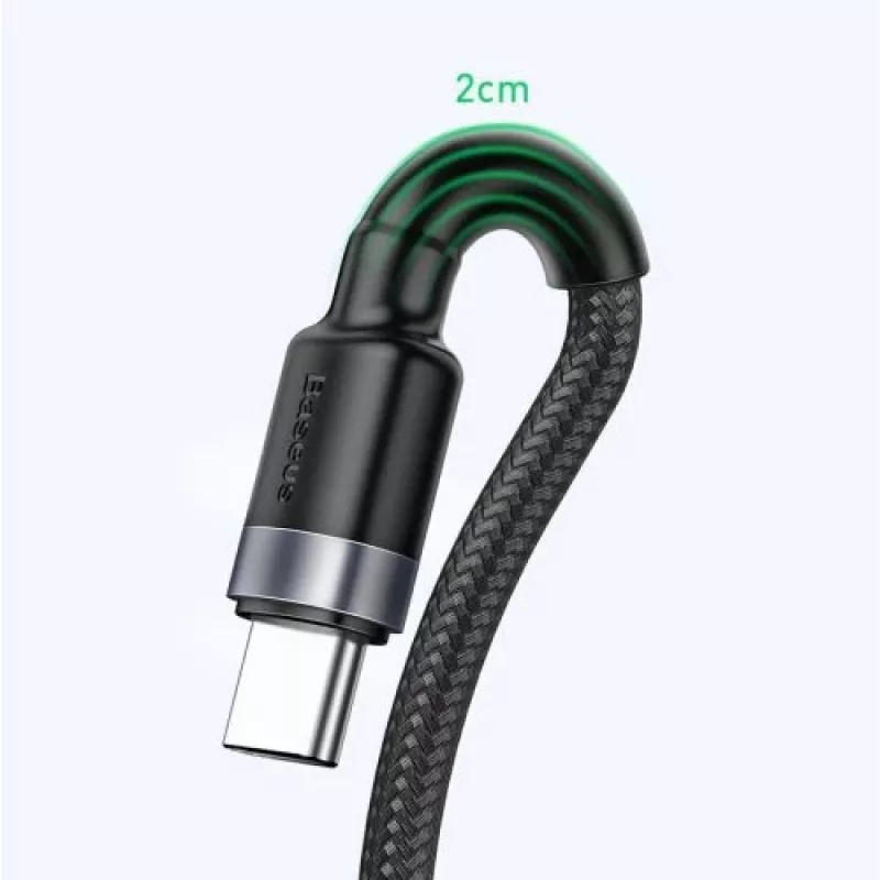 Baseus Cafule SuperCharge Cavo da USB-A a USB-C, 40W, 5A, QC 3.0, 1 m, nero/grigio