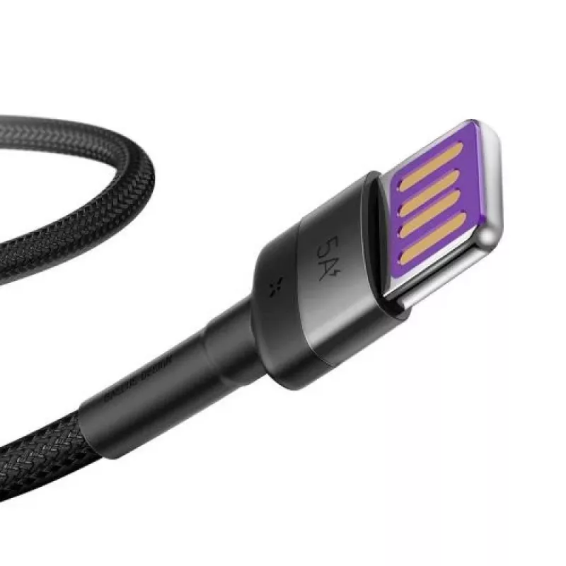 Baseus Cafule SuperCharge Cavo da USB-A a USB-C, 40W, 5A, QC 3.0, 1 m, nero/grigio