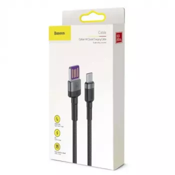 Baseus Cafule SuperCharge Cavo da USB-A a USB-C, 40W, 5A, QC 3.0, 1 m, nero/grigio