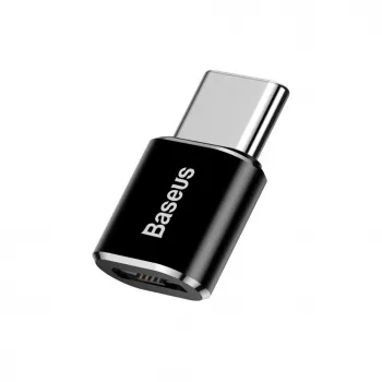 Baseus Adattatore OTG USB 2.0 Type-C a Micro USB (Nero)
