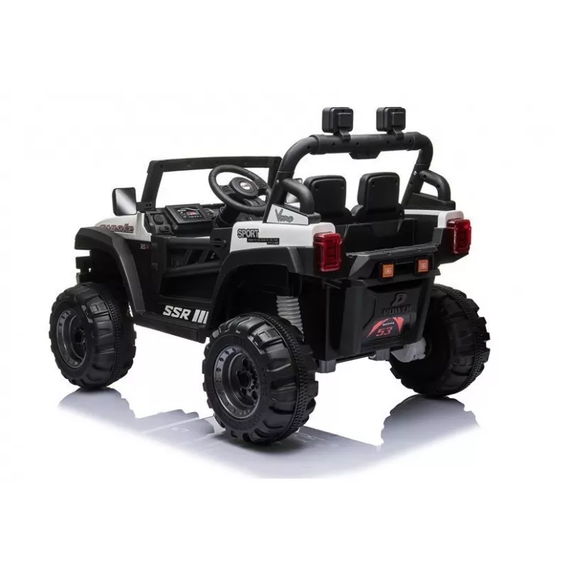 Auto elettrica cavalcabile BBH-016, 12V, bianca