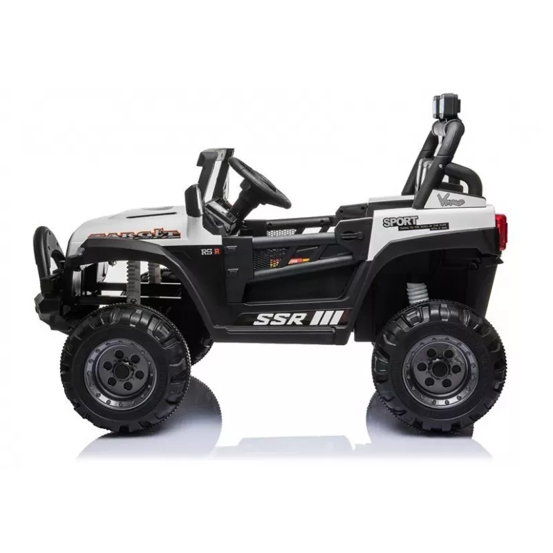 Auto elettrica cavalcabile BBH-016, 12V, bianca