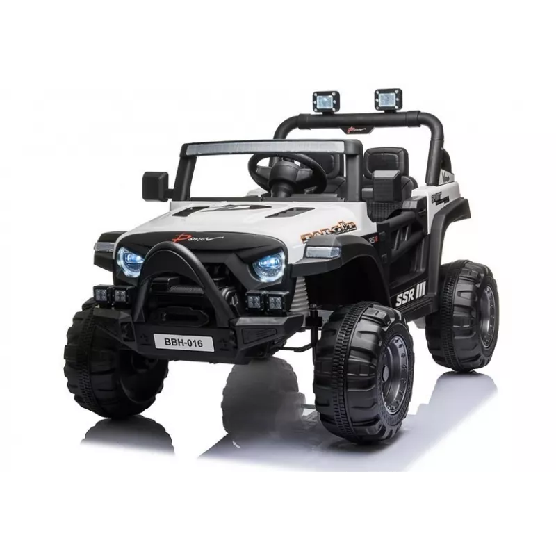 Auto elettrica cavalcabile BBH-016, 12V, bianca