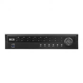 NVR IP BCS 16 canali BCS-U-NVR1602-A-4K-8P con HDD 6TB