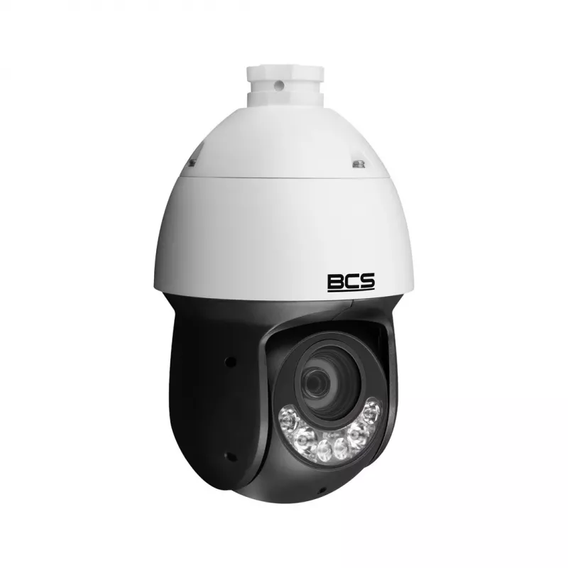 BCS telecamera IP-PTZ 4MP con zoom ottico 5x, IA, PoE, IP66/IK10