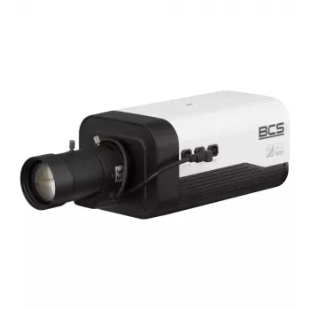 BCS telecamera bullet di rete esterna 5MP con IA, obiettivo 2,8mm, IR 30m, PoE