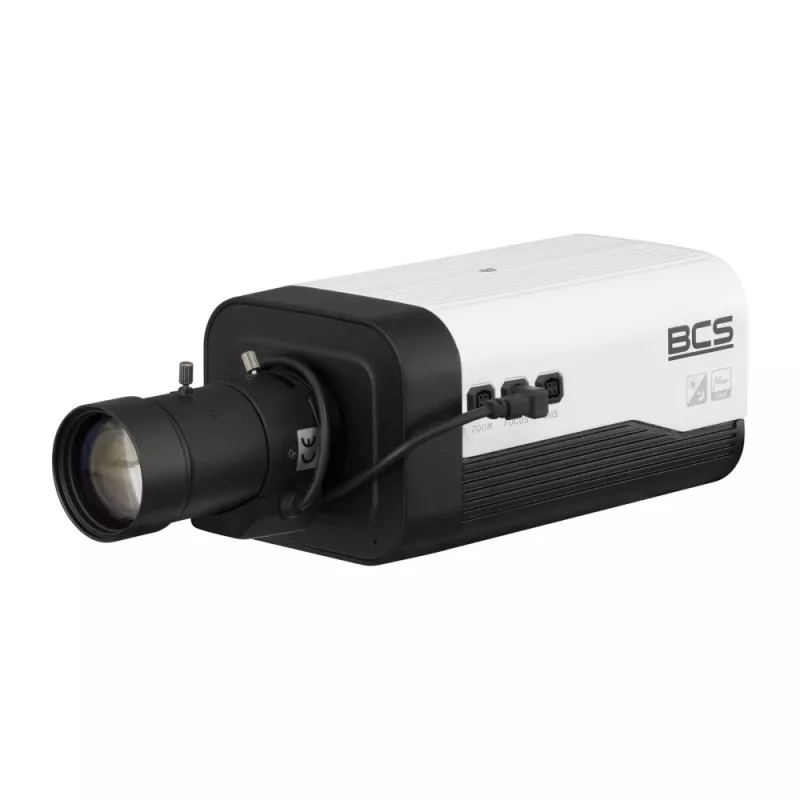 BCS telecamera bullet di rete esterna 5MP con IA, obiettivo 2,8mm, IR 30m, PoE